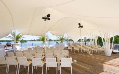 New stretch tent fabric, more choice from Dimensions Tents